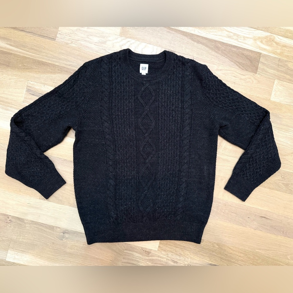 Gap Men’s Charcoal Grey Crewneck Sweater Size Large